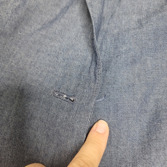 The Savile Row Co London blazer jacket blue gray size medium - Picture 4 of 5